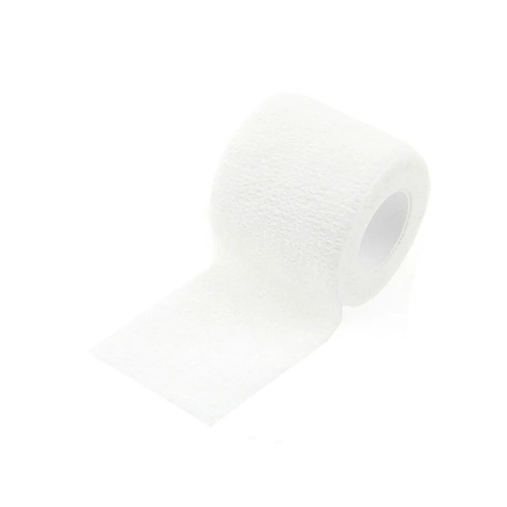 Jojomino White Sport Self Adhesive Elastic Bandage Wrap Tape For Knee Support Pads Finger Ankle Shoulder 5Cm X 4.5M