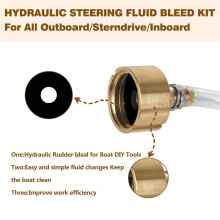 Kit di Spurgo Dello Sterzo Idraulico per Seastar Kit Tubo di Riempimento Fluido Sterzo Idraulico per Tutti I Fuoribordo, Entrobordo e Entrobordo