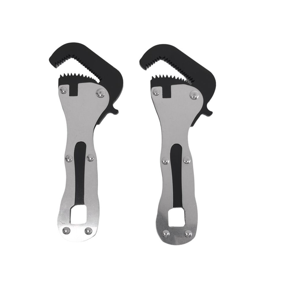 2Pcs Stubby Pipe Vise Wrench, Stubby Wrench, Self Adjusting Wrench,Portable Multifunctional Wrench 6031271043803