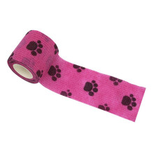 5cmx4.5m Sport Zelfklevende Elastische Bandage Wikkeltape voor Knie Ondersteuning Pads Vinger Enkel Schouder Bandage Roze