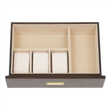 Jewelry Box Modern Simple Necklace Storage Box Three-Layer Watch Jewelry Box Solid Wood Jewelry Storage Box