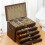 Vintage Large Capability Multi Layer Jewelry Box for Jewelry Storage Light Luxury Rectangular Storage Wooden Box 3