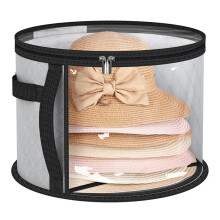 Borsa Portaoggetti Trasparente Oversize per Donne, Contiene Fino A 7 Cappelli per Armadio, Custodia per Cappelli A Larga con Manici per il
