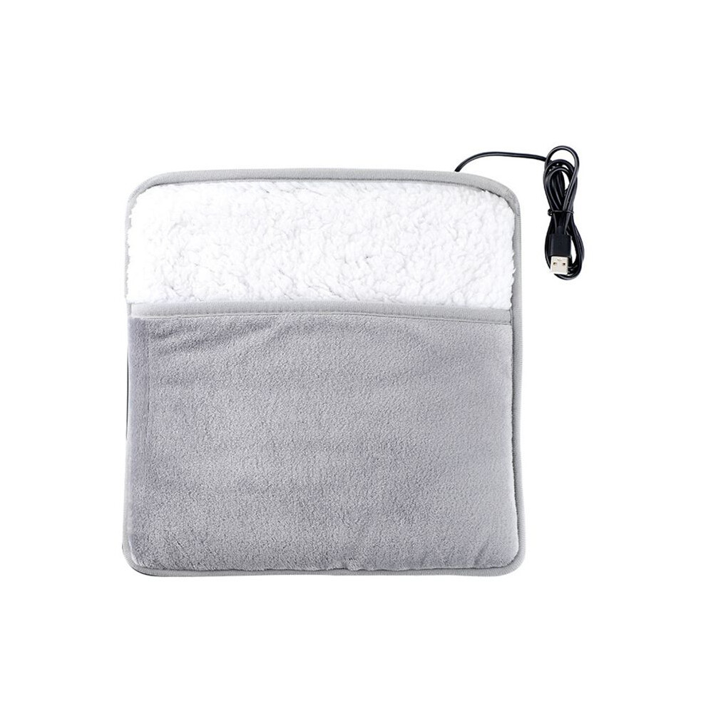 Electric Foot Heating Pad 5V USB Warmer Winter Hand/Foot Warmer Washable for Home Office Feet Legs Waist 30x30x2.5CM
