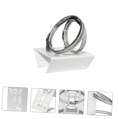 CCTV Camera Pole Mount with Steel Adapter for Outdoor Security and PTZ Dome Camera Bracket 2