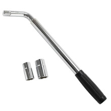 380-500 mm Extendable Lug Wheel Brace Wrench Telescopic Auto Socket Tyre Nut 17, 19, 21, 23mm L-Shaped Tire Wrench