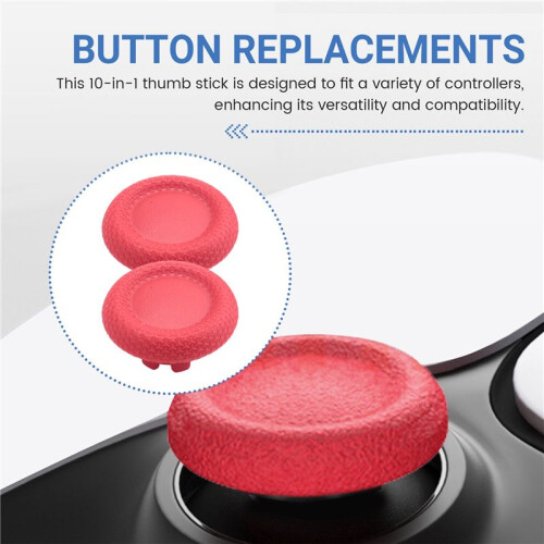 Analog Joysticks for Controller 10-in-1 Thumb Stick 4 Metal Rear Paddle Trigger Button Replacements for PS5  B 1