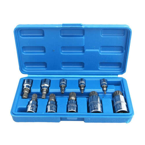 Twelve-angle sleeve Professional tripartite spline drill bit Replaceable wrench drill sleeve Tamper proof car kit