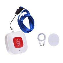 Tuya WiFi SOS Call Button Wireless Caregiver Pager Phone Alert Transmitter Emergency Call Button for Kid Elderly Patient