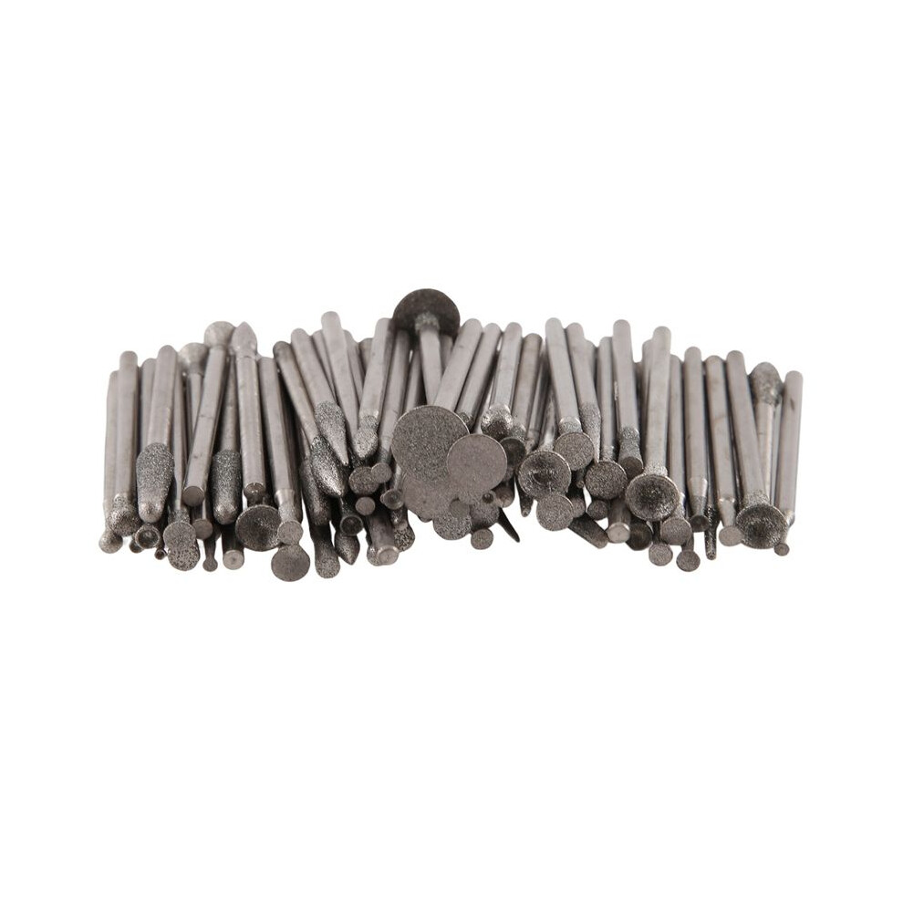 80Pcs/Set 2.35Mm Shank Grinding Bits Polishing Emery Diamond Bits Peeling Polishing Bits Grinding Point 6033792939603