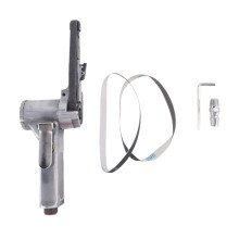 3/8Inch Air Belt Sander Air Angle Grinding Sanding Machine with Sanding Belts for Air Compressor Sanding Small