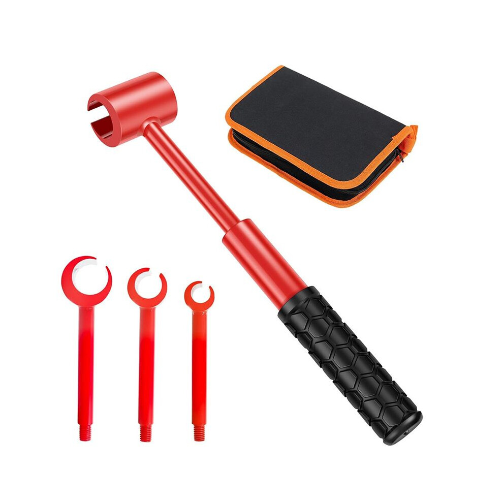 Hinge Adjustment Wrench Set, 4 In 1 Door Hinge Adjustment Tool Steel Adjusting Wrench, For Residential And Commercial 6031192243856