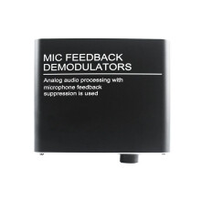 4 Channels Microphone Anti-Howling Device, Front Stage Effector,Suppressor Frequency Shift Equalizer Black EU Plug