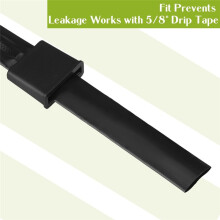 25 Pieces Folding Drip Tape Row End for Drip System and Garden Landscaping Irrigation Drip Tape End Closure