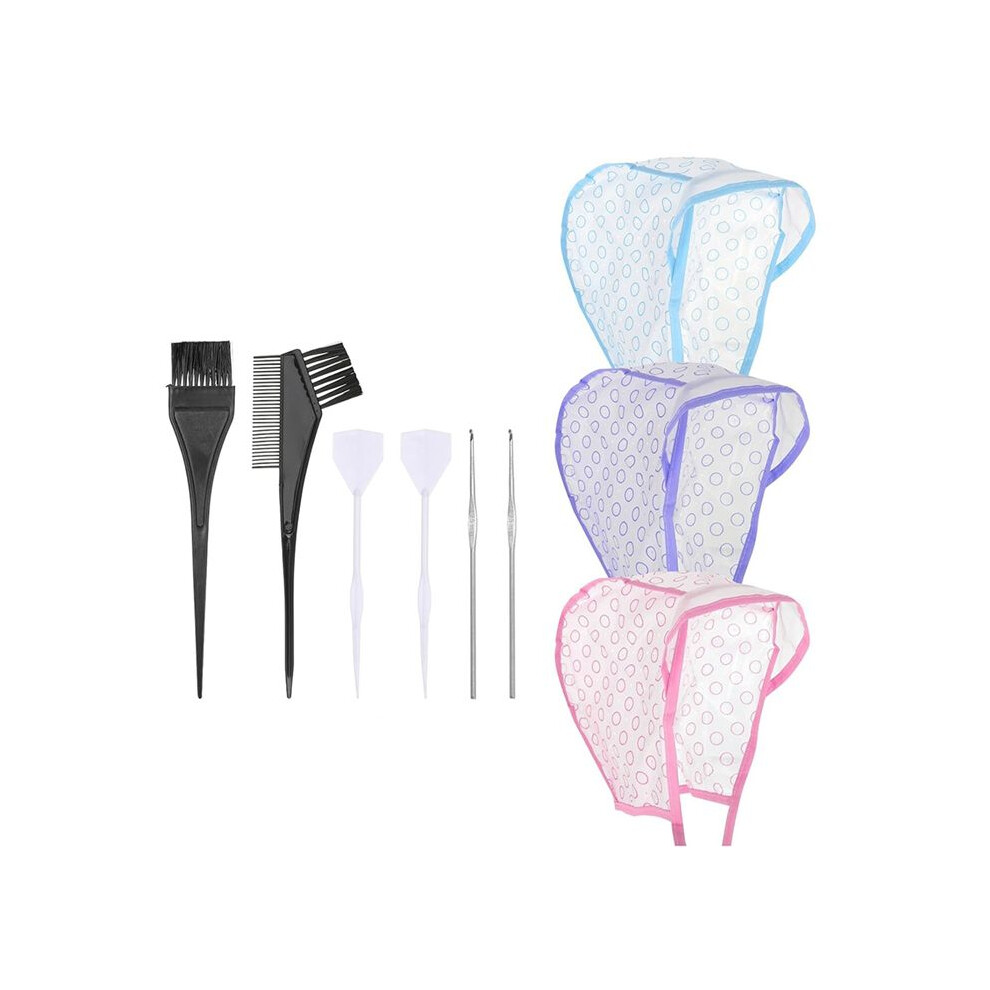 Tauoh Hair Highlighting Caps, Bleach Cap Coloring Frosting Dye Kit, Highlighting Kit, Highlight Cap With Hooks