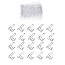 20PCS Nail Rings, Adjustable Nail Rings Reusable Detachable Women Gift Ring Set with Adhesive Nail Tabs Silver