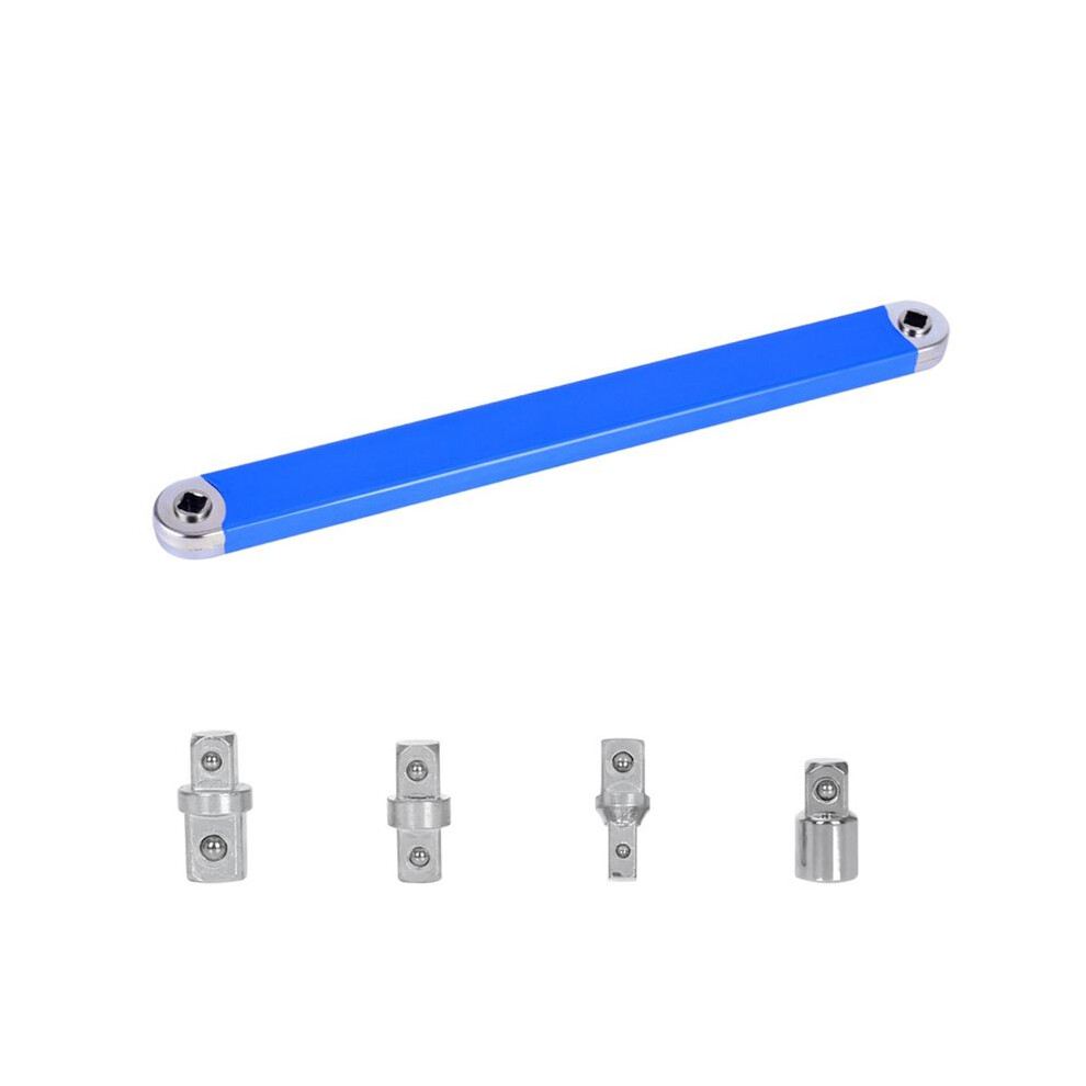 Compact Offset Extension Wrench With 4 Adapter Heads Multi-Functional Impact Socket And Ratchet Wrench 6031067467943