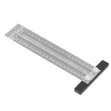Règle en acier inoxydable pour menuiserie T, gauge de positionnement et de marquage 200 mm