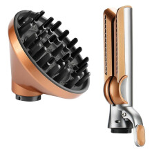Diffuser & Straightener Attahcments for Airwrap Styler HS01 HS05 HS08 for Smooth Hair Style and Hair Curling