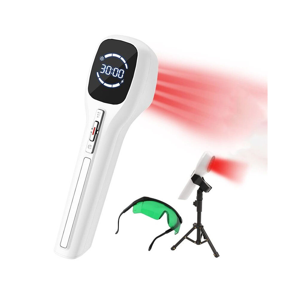 Tlily Red/Light Handheld Therapy Devices With Stand Cold Laser Therapy Device For Human & Pets Muscle Joint Pain Relief