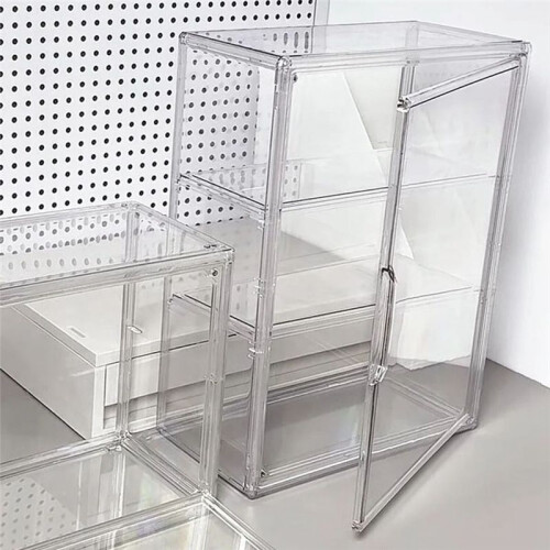 Transparent Desktop Storage Box Multi-Functional Multi-Layer Ra Cosmetic and Miscellaneous Items Organizer Box