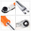 2PCS Automatic Slack Adjuster Tools,5/16in Double Square Ratcheting Wrench & Fork End Release Tool,Brake Adjustment Tool 3