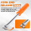 2PCS Automatic Slack Adjuster Tools,5/16in Double Square Ratcheting Wrench & Fork End Release Tool,Brake Adjustment Tool 2
