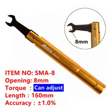 MXITA 8mm SMA Torque Wrench RF Connector Opening Electrommunication Spanner Coax Adapter Convertor Straight