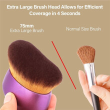 Extra Large Body Makeup Brush,75 mm Wide-Headed Brush Provides More Even &Pretty Application, Sunscreen Face&Back Makeup