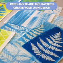 Gel Printing Pad with Brush - Reusable Plate for Monoprinting, Stamping & Texture Art,for Beginners, ( 5x7inch+8x10inch)