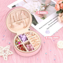 Travel Jewelry Box Jewelry Organizer, Small Jewelry Case Jewelry Storage Box for Rings Earrings Necklace