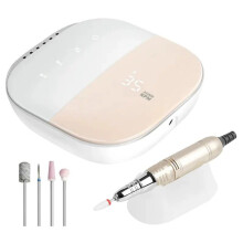 Máquina de Furadeira Elétrica de Alta Qualidade com 35.000 RPM, Lixa Elétrica com Tela HD, Lixadeira Profissional para Torno de Unhas, Plugue B EU