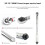 Chave de Torque Precisa 19-110N.M, Chave de Catraca Reversível, Chave de Encaixe Quadrada Ajustável de 3/8 Polegadas, Reparo de Carro Pré-Ajustado 3