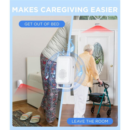 Bed Sensor Alarm for Elderly Dementia Patients -Wireless Fall Detection & Motion Sensor Alert System for Seniors 2