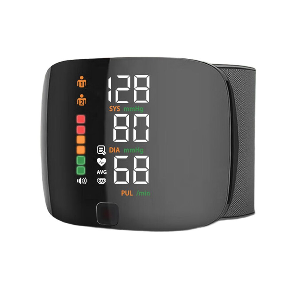 Rechargeable  Touch LCD Screen Voice Wrist Blood Pressure Monitor Automatic Tonometer Heart Rate Sphygmomanometer