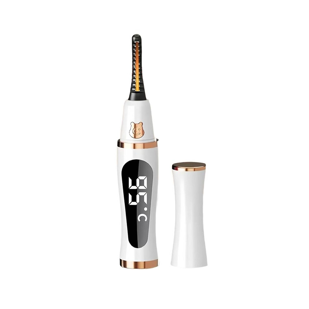 Upgraded Heated Eyelash Curler with 5-Second Heating and 3 Temperature Modes. LED Screen to Prevent Burn Long-Lasting