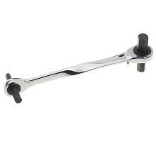 1PCS Ratchet Hex Wrench Cr-Mo Ratchet Allen Key Double End Spanner Key Hand Tools 6-8 10-12