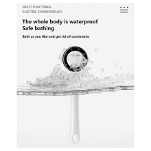 Elektrisk Badborste Digital Bildskärm Auto Body Scrubber Vattentät Ryggduschverktyg Långt Handtag Uppladdningsbar