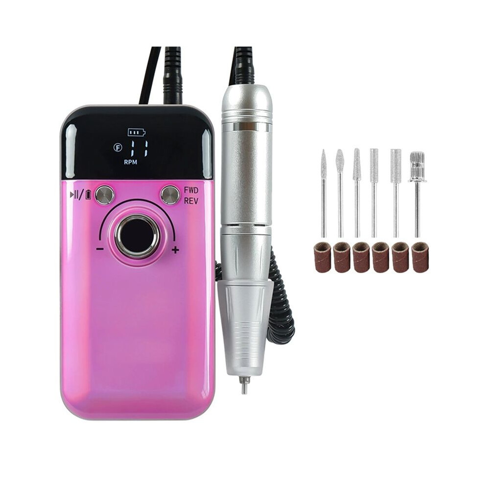 Tlily Rechargeable Nail Polish Grinder Battery-Powered Nail Polish Grinder Rechargeable Portable Nail File Manicure Tool