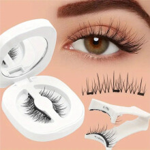 Weiche Magnetische Wimpern, Kein Kleber Erforderlich, Wiederverwendbar, Natürliches Aussehen, 3D-Wimpern, Einfach Anzubringen, Weiche Magnetische