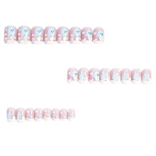 Press Nails, Wearable Nail Tips with Diamond Butterfly Heart High-End Nail Art Wearable Nail Tips Y371