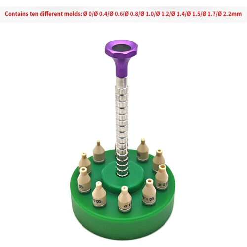 1 Set for High Precision Watch Hands Fitting Tool 10 Sizes Setting for Press Presser Setter Watch Repair Install Tools,A 2