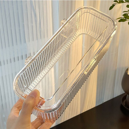 Transparent Acrylic Nails Storage Box Dust-Proof Travel Organizer for Salon False Nails Packaging and Display 2
