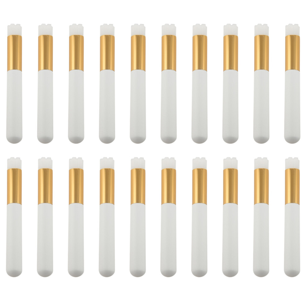 14 Pcs Lash Cleansing Brush Lash Cleaning Brush Eyelash Cleaning Brush Lash Shampoo Brush (14 White Cleaning Brush)