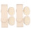 Loofah Exfoliating Back Scrubber for Shower, Double Side Scrubbing Strap, Body Bath Sponge (6 Pcs A Set) 1