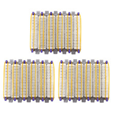 Große Größe 72 Teile Salon Nylon Haken & Loop Locken Wickler Set Haar Wurzel Dauerwelle Stangen Locken Wickler mit Clips