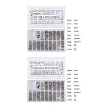 2000Pcs Stainless Steel Eyeglasses Watch Repair Screw Replacement Kit Set Tiny Screws Nut Assortment Repair Tool Kit Set