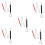 5X Aluminum Folding Cane 4-Sec Folding Cane with Rolling Tip for Blind Walking Stick 1