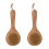 2X Long-Handled Borste Detox Holzgriff Körperbürste Hautbürste 1