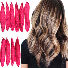 20 Stueck Magie Lockenwickler Nachtschlaf Wellenpunkt Schaum Lockenwickler Roller Flexible Weiches Kissen Lockenwickler DIY Schwamm-Haar-Styling
